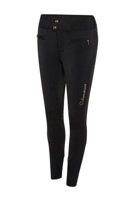 Samshield Women's Riding Winter Breeches Clara Knee Grip Black-Rose