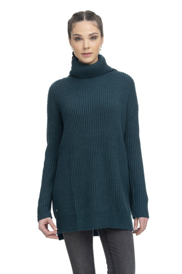 Rideshouse: Ragwear Vrouwen Lange Trui LYNEA REMAKE Donker Groen Rideshouse: Ragwear Vrouwen Lange Trui LYNEA REMAKE Donker Groen