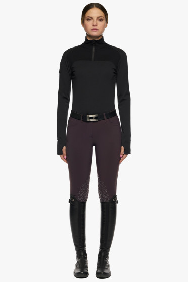 Tech Wool Half Zip Coltrui Donker Blauw Cavalleria Toscana Tech Wool Half Zip Coltrui Donker Blauw Cavalleria Toscana