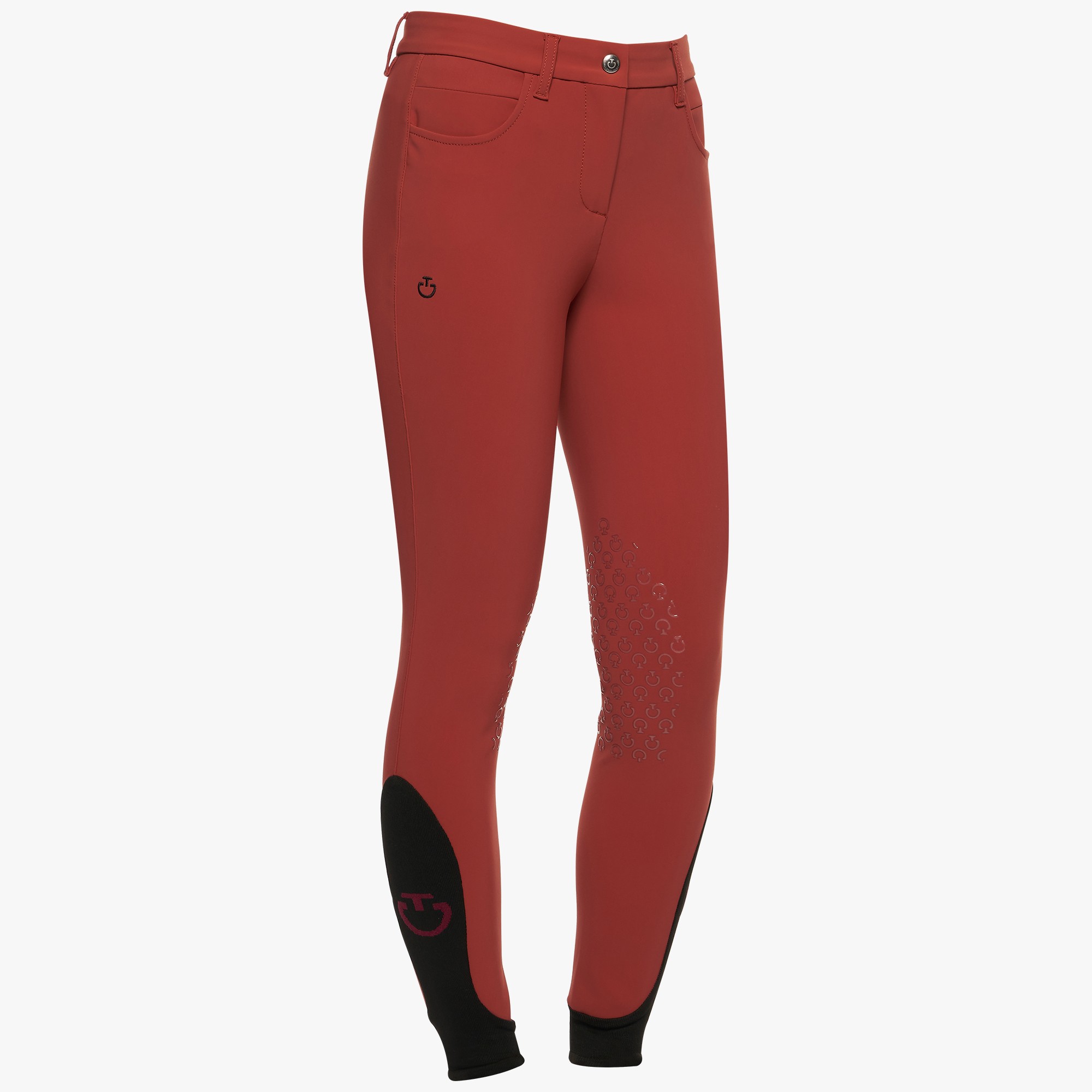 Cavalleria Toscana Meisjes Color Knie Grip Rijbroek Rood Cavalleria Toscana Meisjes Color Knie Grip Rijbroek Rood