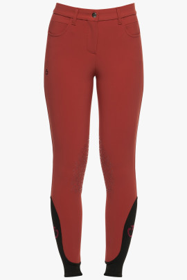 Meisjes Color Knie Grip Rijbroek Rood Cavalleria Toscana Meisjes Color Knie Grip Rijbroek Rood Cavalleria Toscana