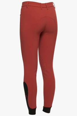 Meisjes Color Knie Grip Rijbroek Rood Cavalleria Toscana Meisjes Color Knie Grip Rijbroek Rood Cavalleria Toscana