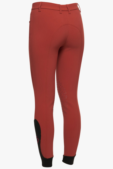 Meisjes Color Knie Grip Rijbroek Rood Cavalleria Toscana Meisjes Color Knie Grip Rijbroek Rood Cavalleria Toscana