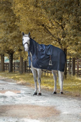 Ridershouse: Equiline Waterproof Rain Sheet Corby - Blauw