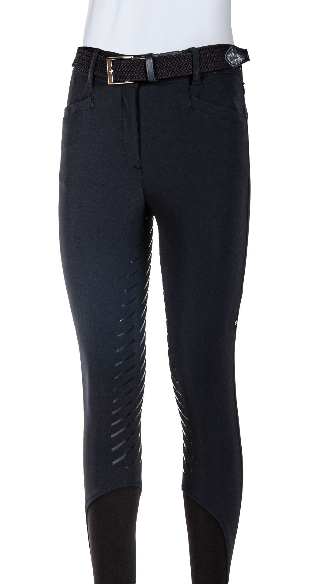 Ridershouse: Equiline Dames Rijbroek Full Grip Wadellef - Blauw Ridershouse: Equiline Dames Rijbroek Full Grip Wadellef - Blauw
