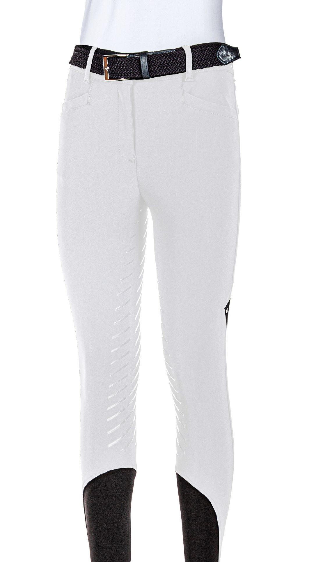 Ridershouse: Equiline Dames Rijbroek Full Grip Wadellef - Wit Ridershouse: Equiline Dames Rijbroek Full Grip Wadellef - Wit
