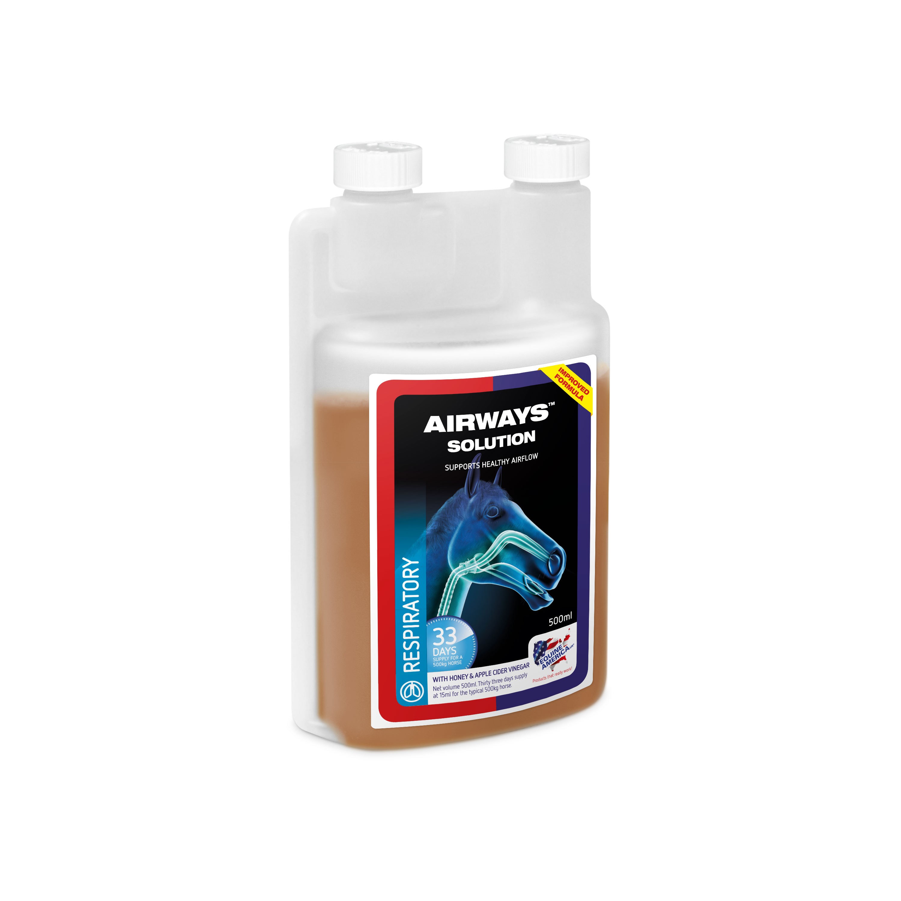 Ridershouse: Equine America - Airways Solution 500 ml Ridershouse: Equine America - Airways Solution 500 ml