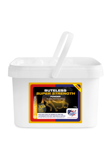 Ridershouse: Equine America - Buteless Super Strength Powder 1,5kg Ridershouse: Equine America - Buteless Super Strength Powder 1,5kg
