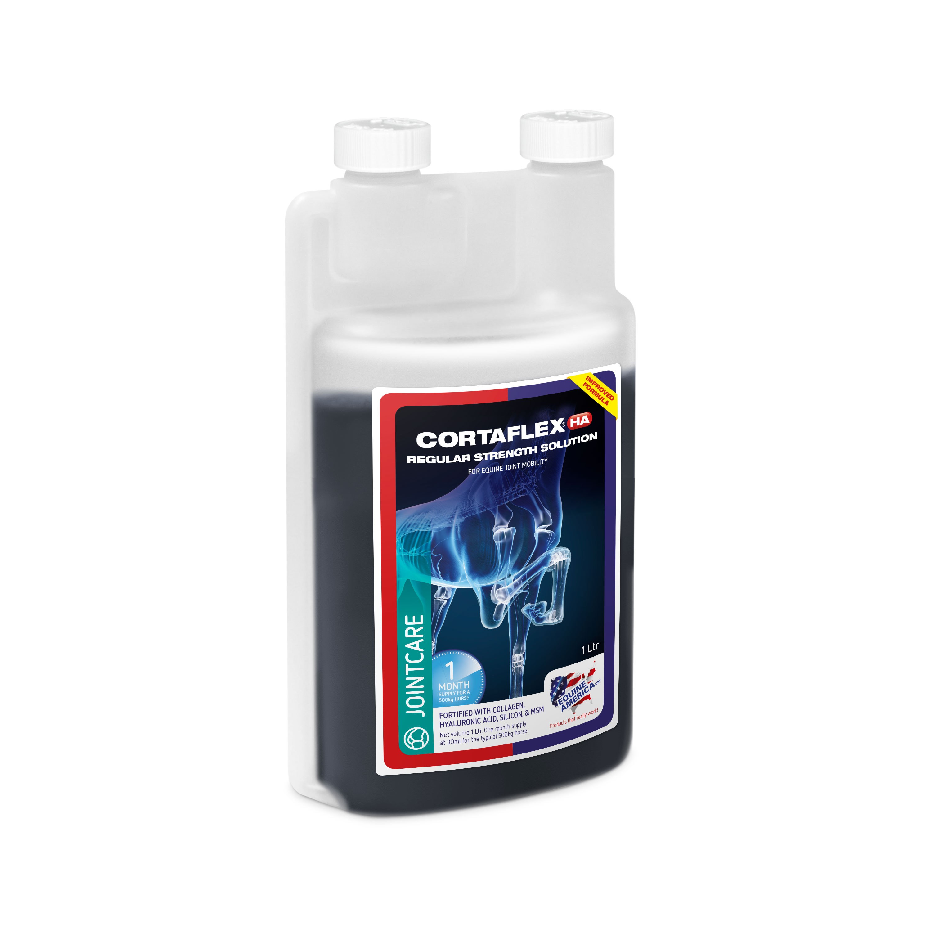 Ridershouse: Equine America - Cortaflex HA Regular Strength Solution 1L Ridershouse: Equine America - Cortaflex HA Regular Strength Solution 1L