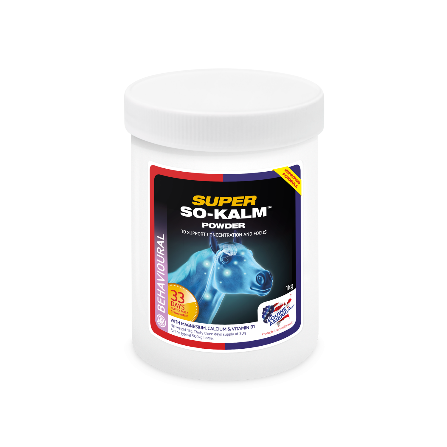 Equine America - Super So Kalm Powder 1kg Equine America - Super So Kalm Powder 1kg