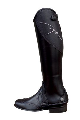 Dy'on Chaps Kid Size with leather inside panel, elastic synthetic leather outside panel and micro-fibre lining.