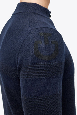 CT Winter Wool Half Zip Coltrui Blauw Cavalleria Toscana CT Winter Wool Half Zip Coltrui Blauw Cavalleria Toscana
