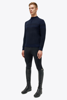 CT Winter Wool Half Zip Coltrui Blauw Cavalleria Toscana