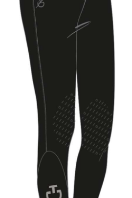 Ridershouse: CT Dash High Waist Riding Breeches Knee Grip - Zwart