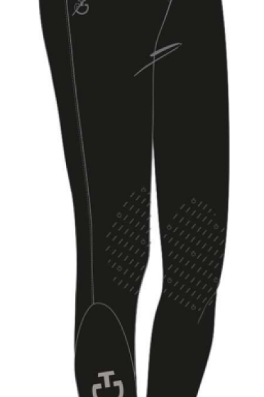 Ridershouse: CT Dash High Waist Riding Breeches Knee Grip - Zwart Ridershouse: CT Dash High Waist Riding Breeches Knee Grip - Zwart