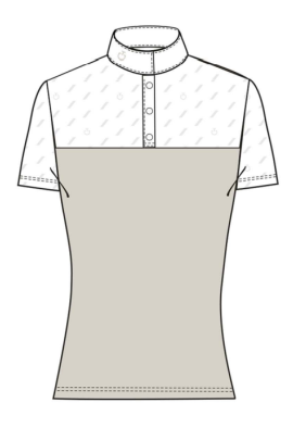 Ridershouse: CT Dash S/S Competition Polo - Beige Ridershouse: CT Dash S/S Competition Polo - Beige