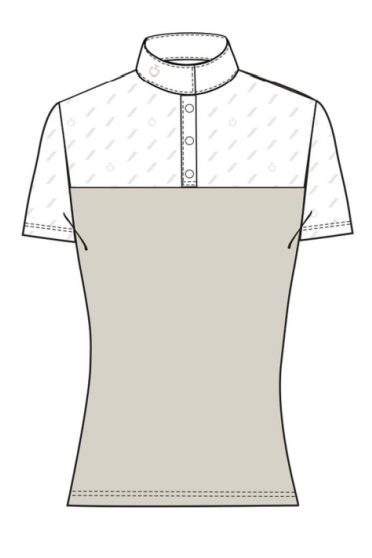 Ridershouse: CT Dash S/S Competition Polo - Beige Ridershouse: CT Dash S/S Competition Polo - Beige