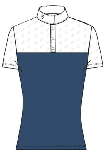 Ridershouse: CT Dash S/S Competition Polo - Blauw Ridershouse: CT Dash S/S Competition Polo - Blauw