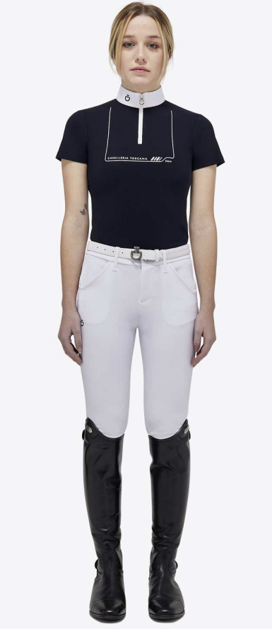 Ridershouse: CT Dash S/S Jersey Zip Competition Polo Girls Ridershouse: CT Dash S/S Jersey Zip Competition Polo Girls