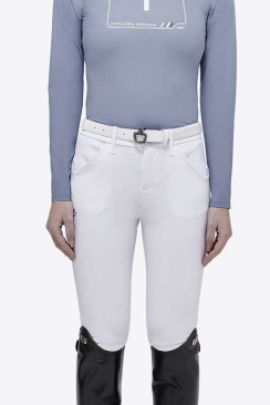 CT Dash L/S Jersey Zip Competition Polo Girls | Light Blue