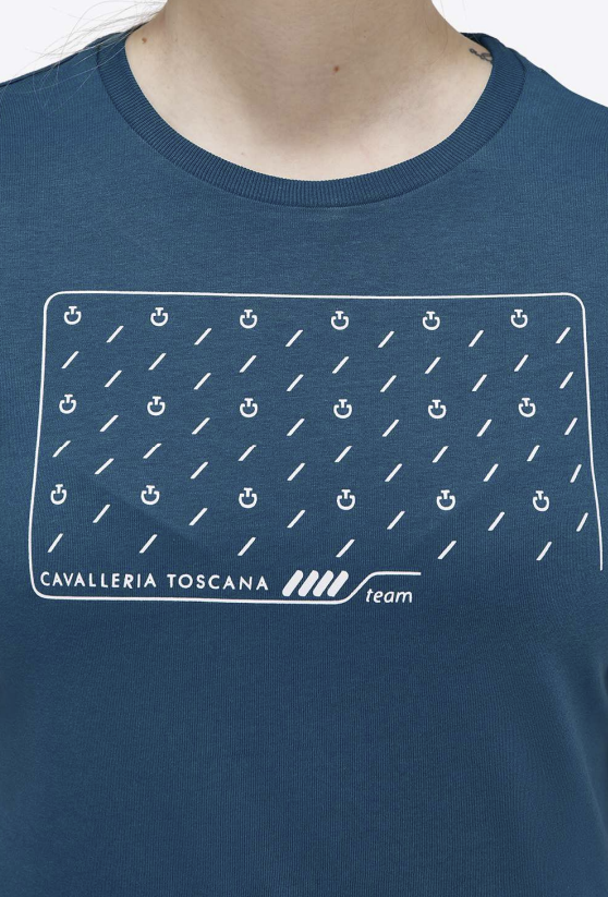 Ridershouse: CT Dash S/S Cotton T-Shirt - Blauw Ridershouse: CT Dash S/S Cotton T-Shirt - Blauw