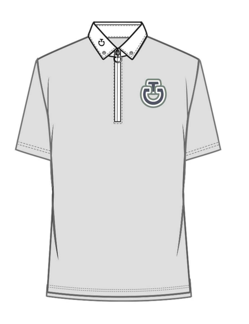 Ridershouse: CT Bubble S/S Jersey Zip Wedstrijdpolo Jongen Ridershouse: CT Bubble S/S Jersey Zip Wedstrijdpolo Jongen
