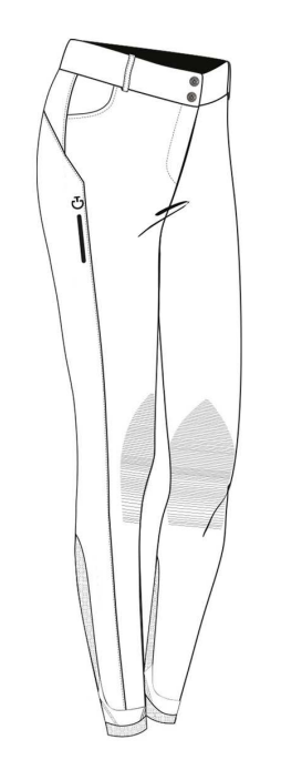 Ridershouse: CT RS Breeches High Waist Knee Grip - Wit Ridershouse: CT RS Breeches High Waist Knee Grip - Wit