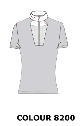 Ridershouse: CT Revo Red Label Tech Knit S/S Zip Competition Polo - Wit Ridershouse: CT Revo Red Label Tech Knit S/S Zip Competition Polo - Wit