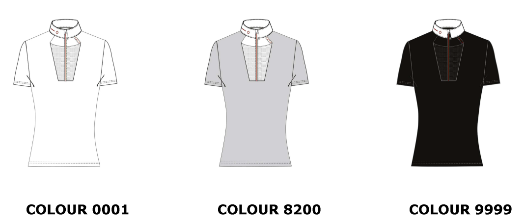 Ridershouse: CT Revo Red Label Tech Knit S/S Zip Competition Polo - White Ridershouse: CT Revo Red Label Tech Knit S/S Zip Competition Polo - White