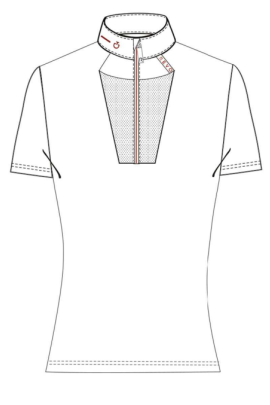 Ridershouse: CT Revo Red Label Tech Knit S/S Zip Competition Polo - White Ridershouse: CT Revo Red Label Tech Knit S/S Zip Competition Polo - White