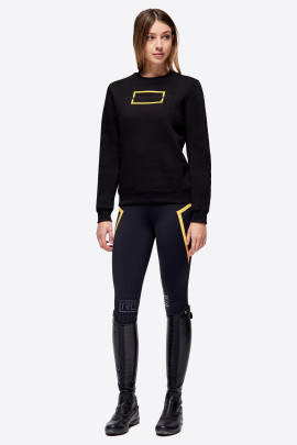 Ridershouse: RG Italy - Cotton Crew Neck Sweatshirt - Zwart