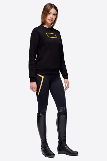 Ridershouse: RG Italy - Cotton Crew Neck Sweatshirt - Zwart Ridershouse: RG Italy - Cotton Crew Neck Sweatshirt - Zwart