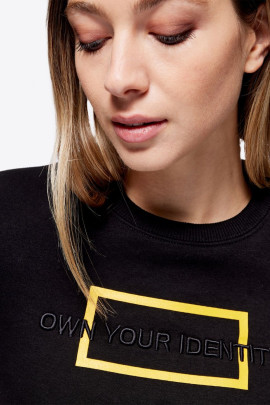 Ridershouse: RG Italy - Cotton Crew Neck Sweatshirt - Zwart Ridershouse: RG Italy - Cotton Crew Neck Sweatshirt - Zwart