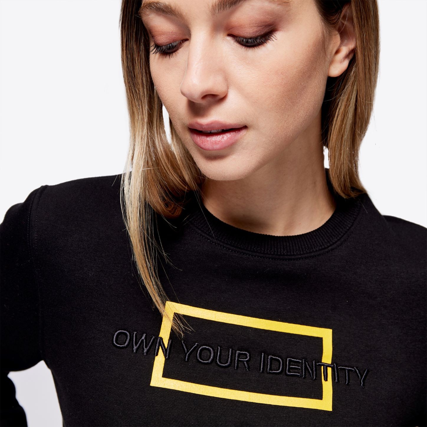 Ridershouse: RG Italy - Cotton Crew Neck Sweatshirt - Zwart Ridershouse: RG Italy - Cotton Crew Neck Sweatshirt - Zwart