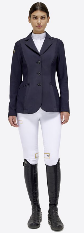 Ridershouse: RG Italy - Jersey And Mesh Riding Jacket - Blue Ridershouse: RG Italy - Jersey And Mesh Riding Jacket - Blue