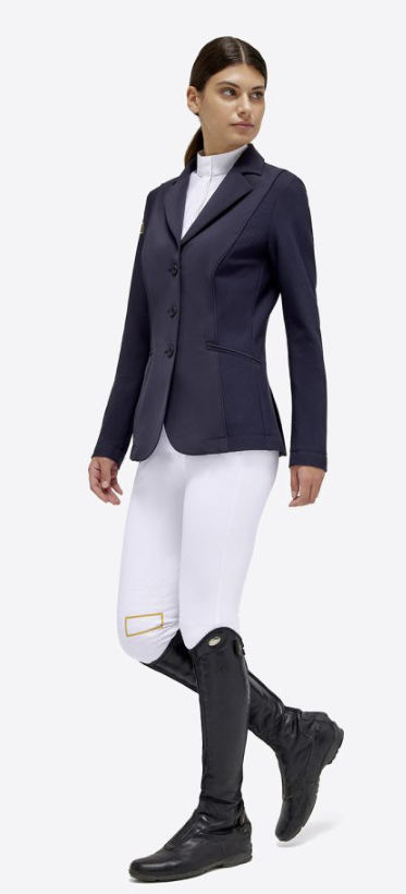 Ridershouse: RG Italy - Jersey And Mesh Riding Jacket - Blauw Ridershouse: RG Italy - Jersey And Mesh Riding Jacket - Blauw
