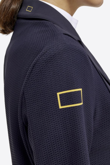 Ridershouse: RG Italy - Jersey And Mesh Riding Jacket - Blue Ridershouse: RG Italy - Jersey And Mesh Riding Jacket - Blue