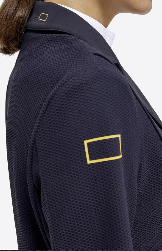 Ridershouse: RG Italy - Jersey And Mesh Riding Jacket - Blauw Ridershouse: RG Italy - Jersey And Mesh Riding Jacket - Blauw