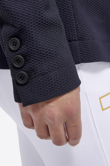 Ridershouse: RG Italy - Jersey And Mesh Riding Jacket - Blauw Ridershouse: RG Italy - Jersey And Mesh Riding Jacket - Blauw