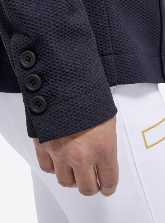 Ridershouse: RG Italy - Jersey And Mesh Riding Jacket - Blue Ridershouse: RG Italy - Jersey And Mesh Riding Jacket - Blue