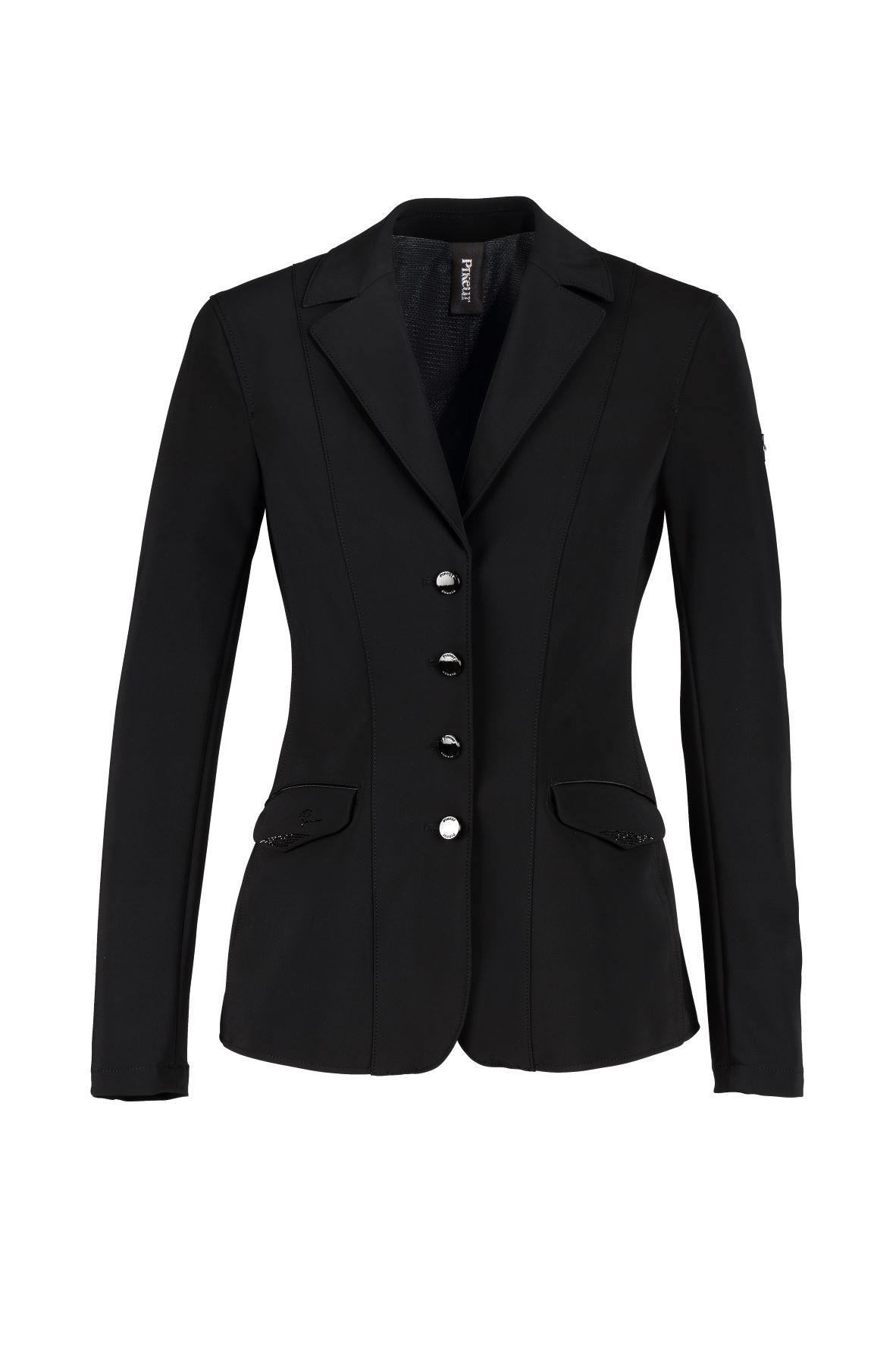 Pikeur Dames Wedstrijdjasje Isalie in de kleur zwart, ook verkrijgbaar in lengte maten Pikeur Dames Wedstrijdjasje Isalie in de kleur zwart, ook verkrijgbaar in lengte maten