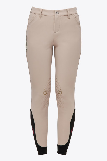 Ridershouse: CT Dash Riding Breeches Girls - Beige kinderrijbroek knie grip Ridershouse: CT Dash Riding Breeches Girls - Beige kinderrijbroek knie grip