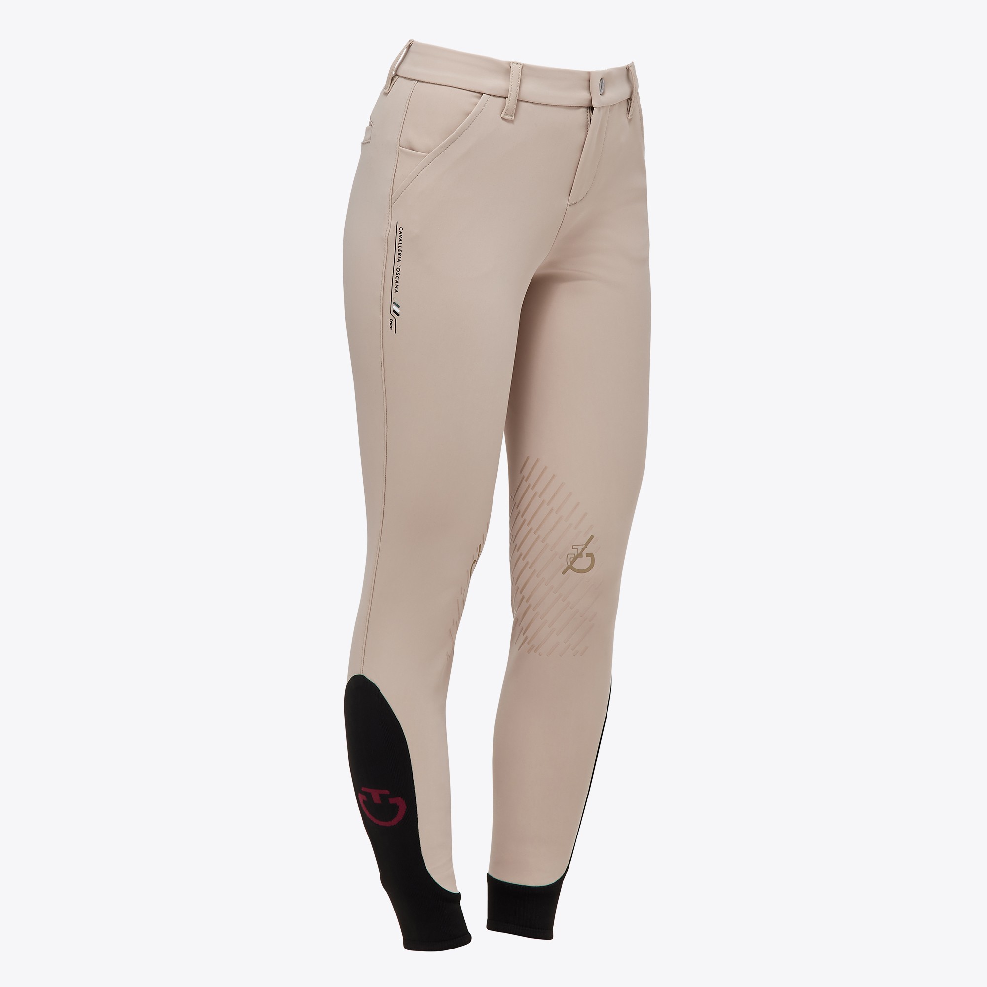 Ridershouse: CT Dash Riding Breeches Girls - Beige kinderrijbroek knie grip Ridershouse: CT Dash Riding Breeches Girls - Beige kinderrijbroek knie grip