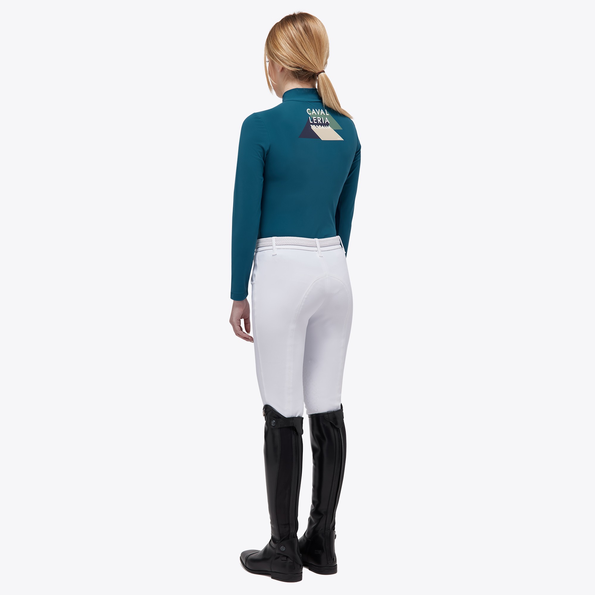 Ridershouse: CT Dash L/S Jersey Zip Competition Polo Girls Ridershouse: CT Dash L/S Jersey Zip Competition Polo Girls