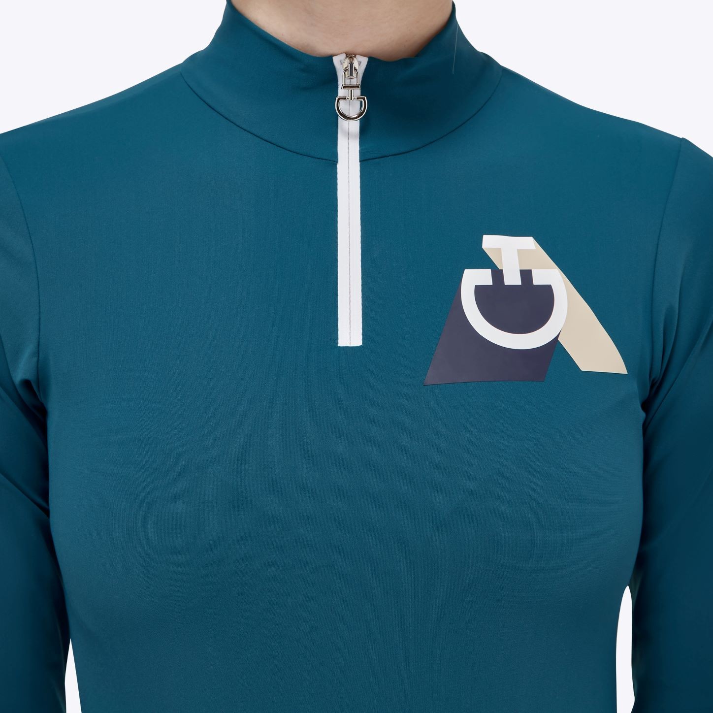 Ridershouse: CT Dash L/S Jersey Zip Competition Polo Girls Ridershouse: CT Dash L/S Jersey Zip Competition Polo Girls