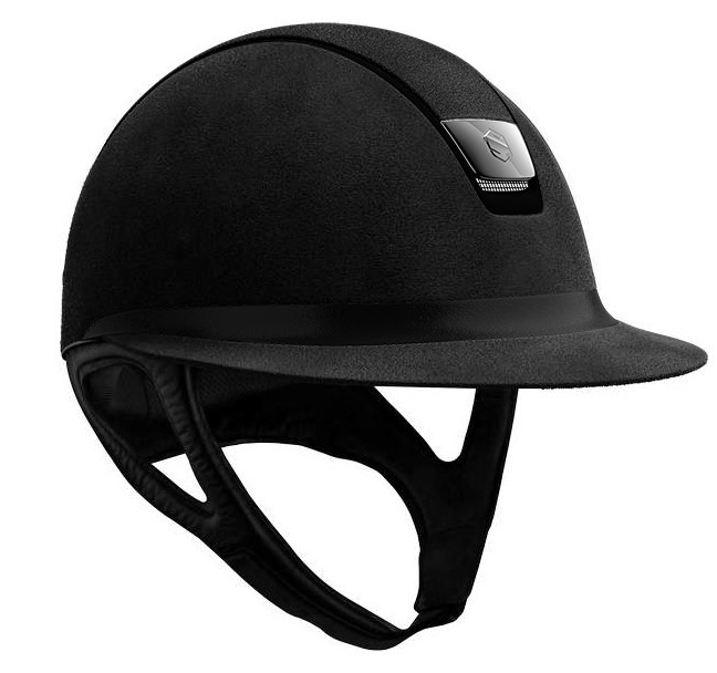 Samshield Cap Miss Shield Premium Zwart + Top Alcantara + Band Leer + Zwart Mat + Zwart Chroom Samshield Cap Miss Shield Premium Zwart + Top Alcantara + Band Leer + Zwart Mat + Zwart Chroom