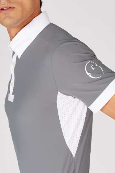 Ridershouse: Vestrum Wedstrijdshirt Budoni SS - Donker Grijs Ridershouse: Vestrum Wedstrijdshirt Budoni SS - Donker Grijs