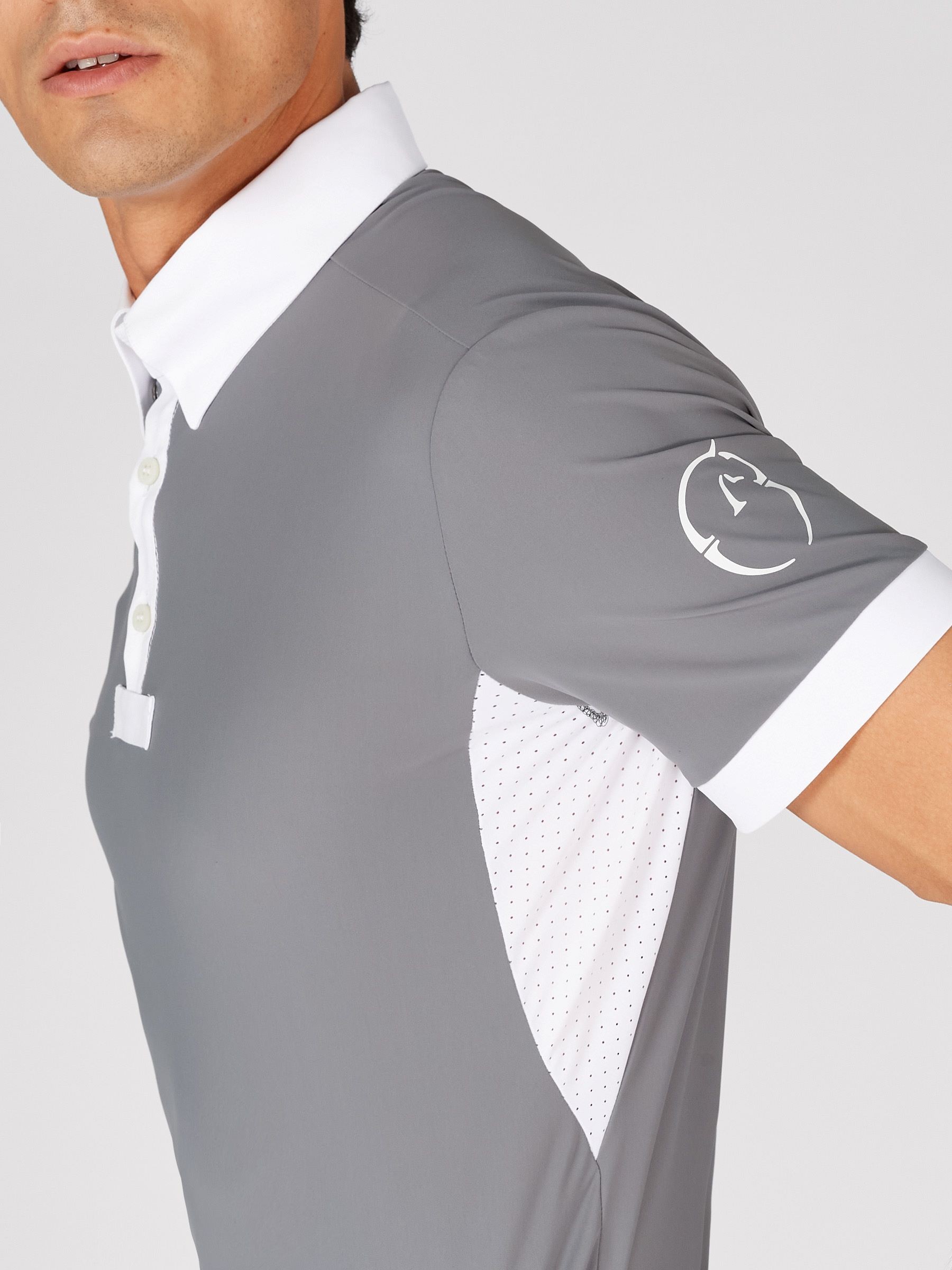 Ridershouse: Vestrum Wedstrijdshirt Budoni SS - Donker Grijs Ridershouse: Vestrum Wedstrijdshirt Budoni SS - Donker Grijs