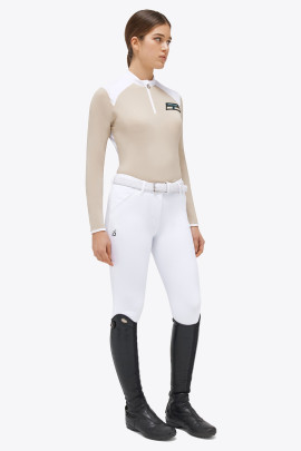 Ridershouse: CT Lightweight Performance Piqué S/S Button Training Polo - Beige