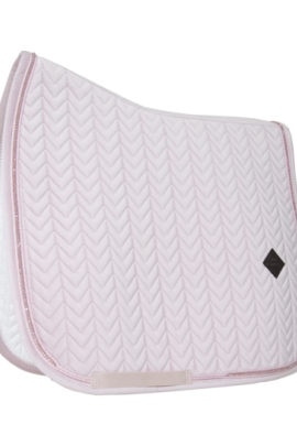 Kentucky Horsewear Saddle Pad Velvet Pearls Dressage Beige